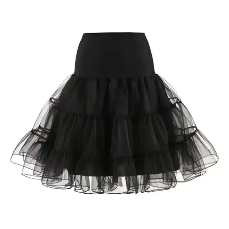 Saiote Rockabilly Tule Tutu Armação Elástico Vestido Anos 60