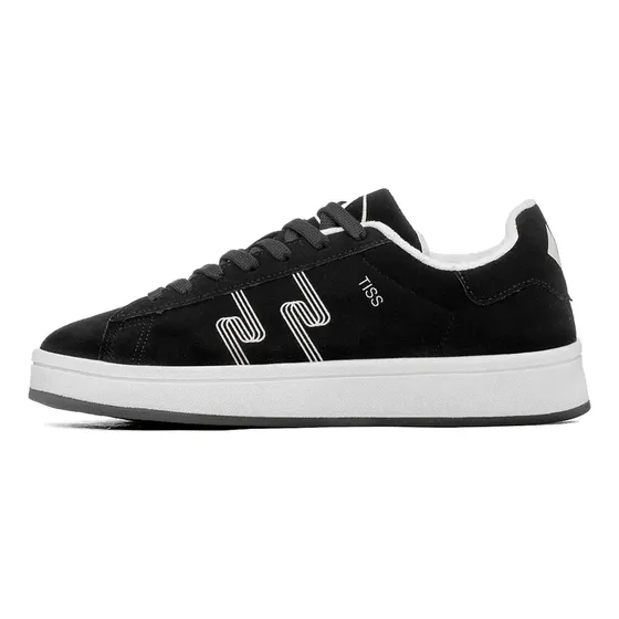 Tênis Feminino Casual De Camurça Com Solado Reto Confortável