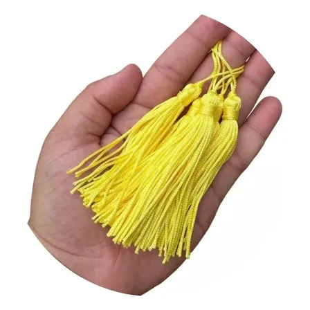 50 Franja Pingente Tassel Seda 8cm Escolha A Cor- Atacado