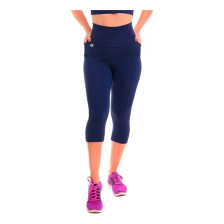 Calça Corsário Com Bolso Para Corrida Academia Snd Fitness