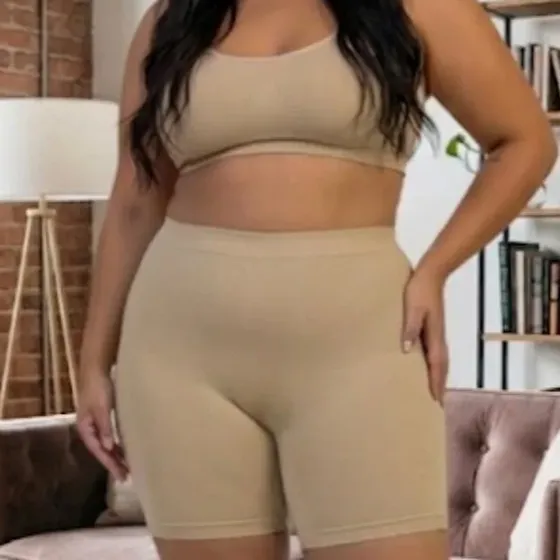 Kit 3 Shorts Plus Size, Anagua,segunda Pele,anti Assadura