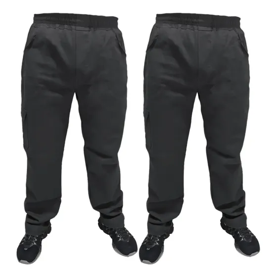 Kit 2 Calça Brim Pesado Reforçada Mecanica Marceneiro