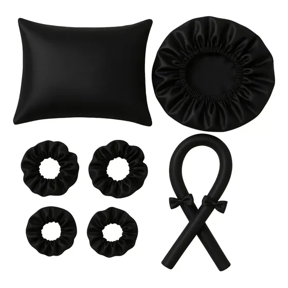 Modelador De Cachos + Touca De Cetim + Fronha Cetim Xuxinha