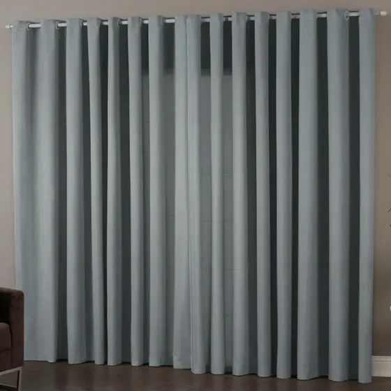 Cortina Lolijú Sala Quarto 3x2,2m Para Varão Simples Liso