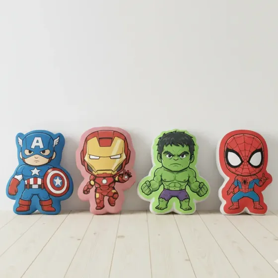 Kit 4 Almofadas Super Heróis Vingadores Decorativas Infantil