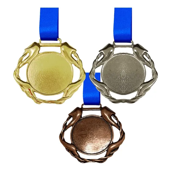Kit 30 Medalhas P/ Personalizar Premiação C/ Fita Cetim