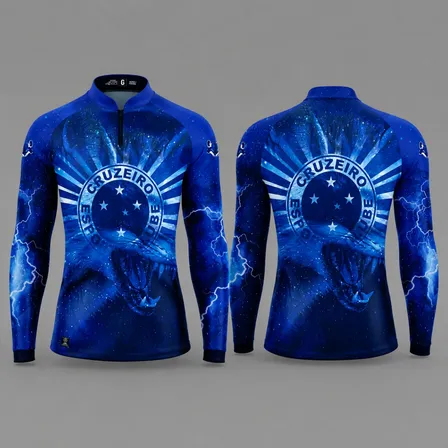Camisa Camiseta Cruzeiro Proteção Solar Uv50+