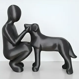 Estatua Escultura Cachorro Melhor Amigo Pet Fiel Decoração