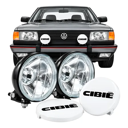 Par Farol De Milha Gol Quadrado Gt Saveiro Surf+capa Cibie