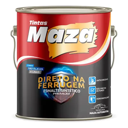 Tinta Esmalte Direto Na Ferrugem Galvanizado Maza 3,6l Cores