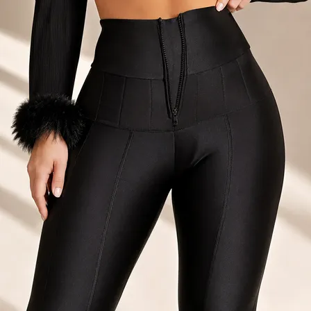 Calça Lipo Super Hiper Power Cinta Chapa Barriga Suplex Uv50