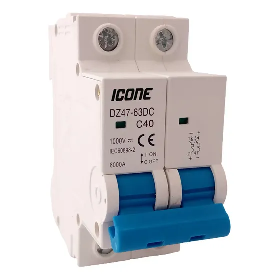 Disjuntor Cc 16a 20a 25a 32a 40a 50a 63a Solar Fotovolt. Ic