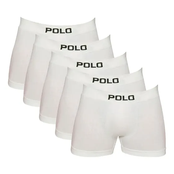 Kit 5 Cuecas Boxer Polo Star Algodão Sem Costura Sortido