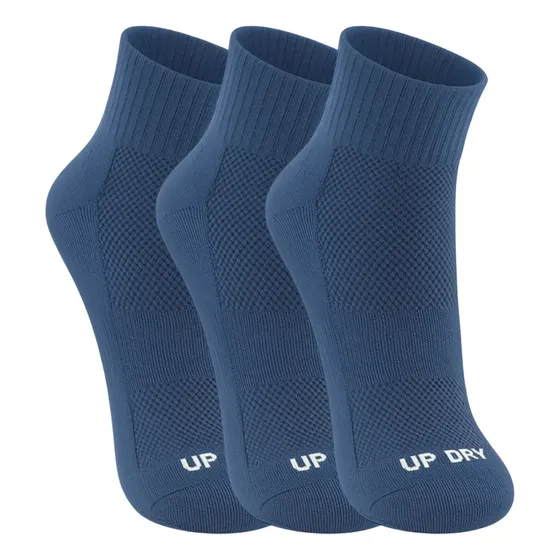 Kit 3 Meia Up Dry Fit Academia Corrida Cano Médio Esportiva