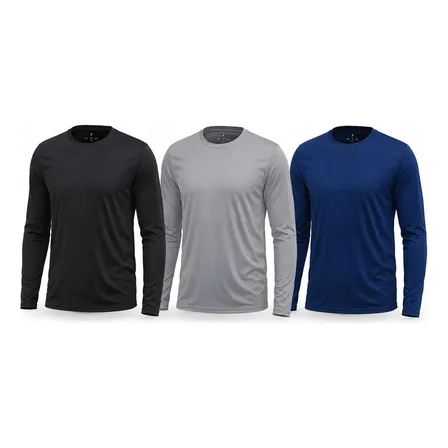 Kit 3 Camisetas Térmicas Proteção Solar Uv Fitness Masculina