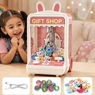 Mini Máquina De Pegar Bichinho Infantil Garra Com Brindes