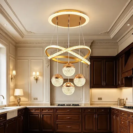Pendente Luminárias Led Teto Modernas Lustre Para Sala 90w