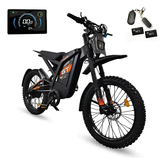 Gt2000 Bicicleta Eletrica 1000w 48v30h 50km/h Aut.até140km