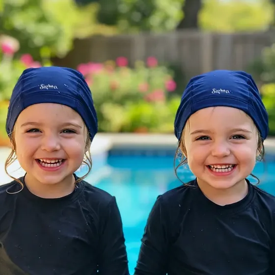 Kit 2 Touca Natação Infantil Proteção Solar 0 A 16 Anos Lisa
