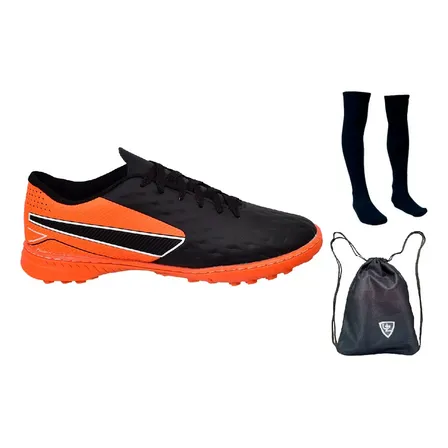 Kit Chuteira Society Adulto Infantil Impactor + Meião Bolsa