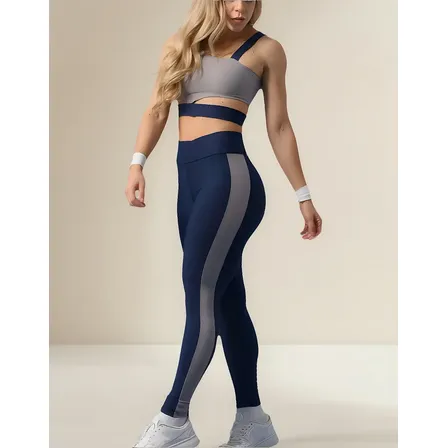 Conjunto Fitness Design Moderno Em Suplex Top E Calça