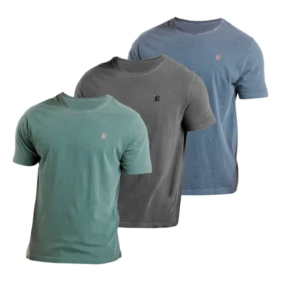 Kit Com 3 Camisetas Estonadas: Despojadas E Modernas