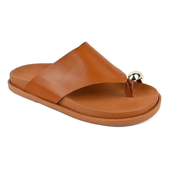 Papete Feminina Slides Detalhe Dourado Moderno Chinelo Abs