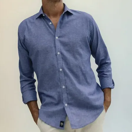 Camisa Vicenza Alvorada Manga Longa Linho Premium