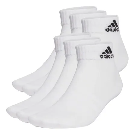Meias Finas E Leves Sportswear Ankle 6 Pares adidas