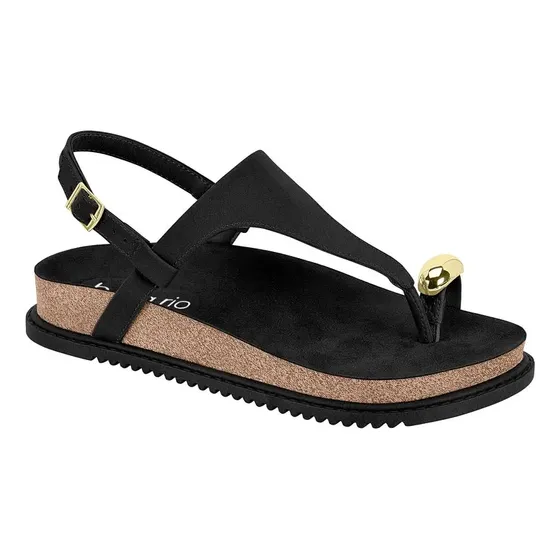 Sandalia Feminina Birken Fivela Dedo Confortavel Beira Rio