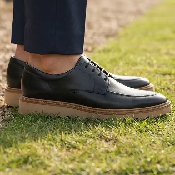Sapato Social Tratorado Masculino Esporte Fino Derby Premium