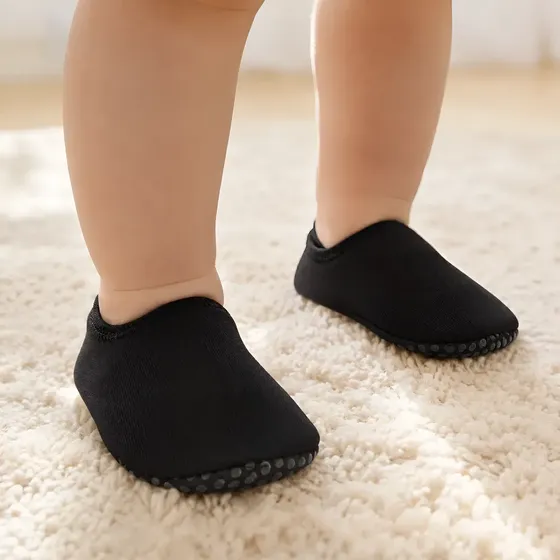 Sapatinho Calce Facil Meia Antiderrapante Bebê Preto