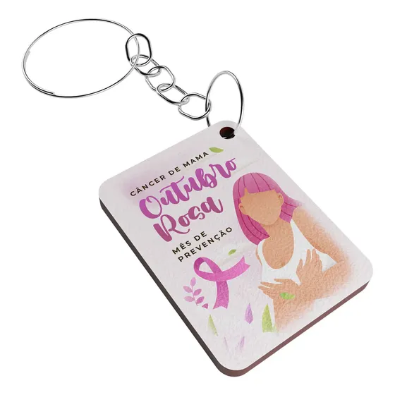 Kit 100 Unid Conscientização Outubro Rosa Lembrança Especial