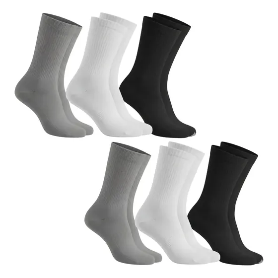 Kit 6 Pares De Meias Classic Cano Médio Unissex Sortida