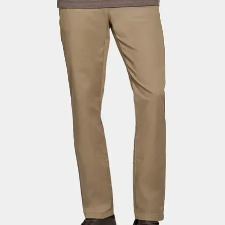 Calca Chino Algodão Premium Básica Caqui