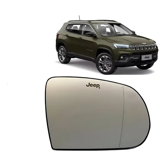 Espelho + Base Retrovisor Jeep Compass 2017 A 2023 Original
