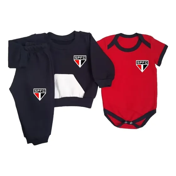 Conjunto Bebê São Paulo 3 Peças