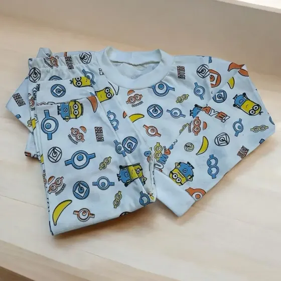 Pijama De Frio Longo Menino Infantil Personagens Algodão