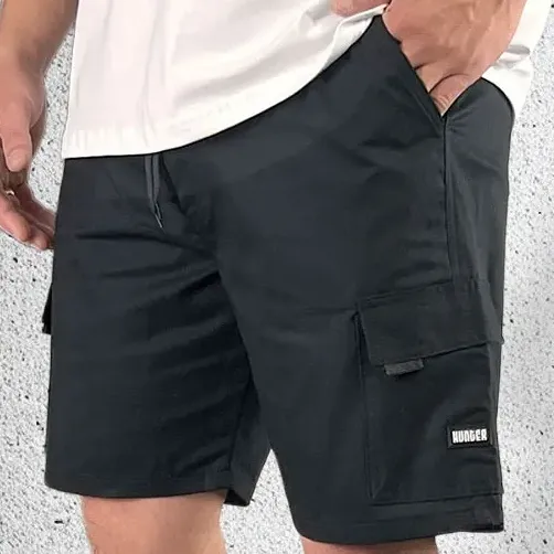 Kit 2 Bermudas Sarja Cargo Curta Streetwear Slim Casual