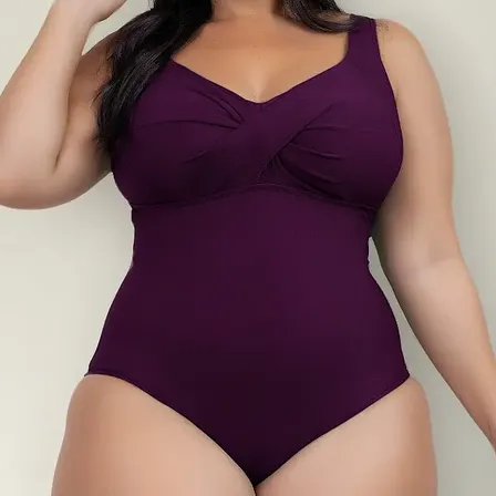 Maiô Plus Size Reforçado Afina Silhueta Bojo Com Sustentação