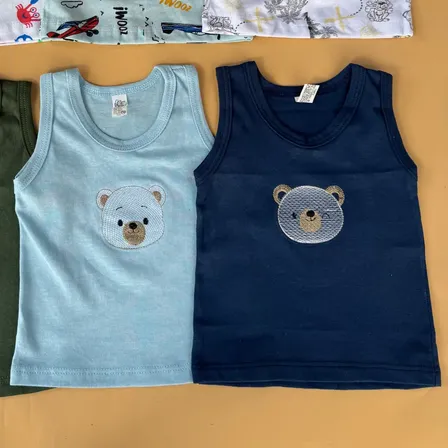 Kit Com 6 Camiseta Para Bebê Menino P/m/g