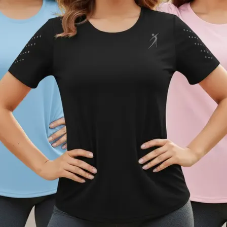 Kit 3 Camisetas Dry Fit Feminina Fitness Academia
