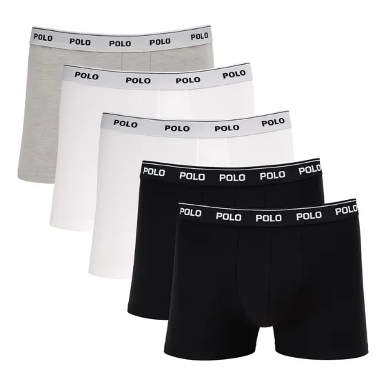 Kit 5 Cuecas Boxer Box Polo Star Cotton Algodão Masculina
