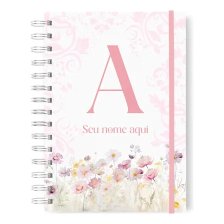 Caderno Versículos Bíblicos Diários Personalizado Com Nome