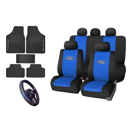 Kit Capa Banco Automotivo Couro Tapete Ka Todos Anos