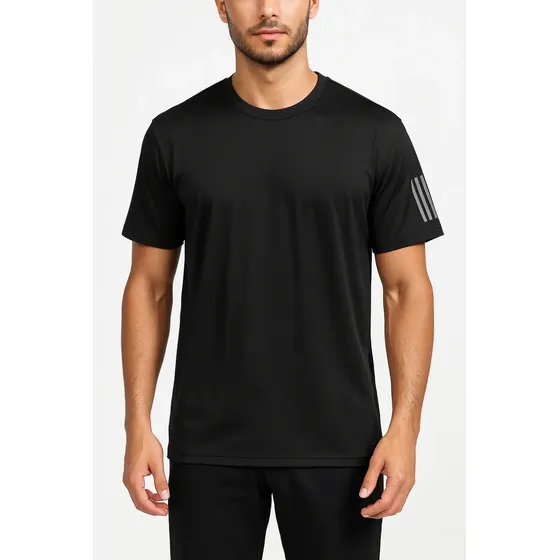 Camiseta Masculina Seda Gelada Slim-fit Estilo Esportivo