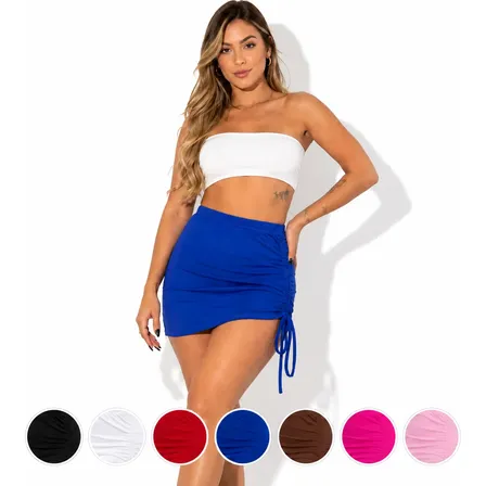 Saia Poliamida Avulsa Moda Feminina Praia Piscina Ajustável