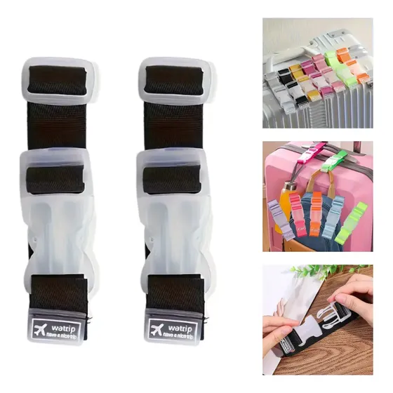 Kit 2 Clip Para Mala De Viagem Bagagem Prender Bolsa Objetos