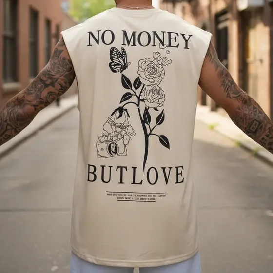 Camisa Regata Oversized Money Streetwear Camiseta Estilosa
