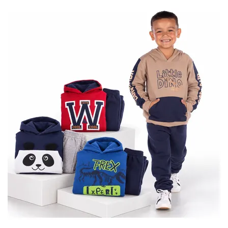 Kit 10 Peças Moletom Infantil Menino Inverno Outono Frio